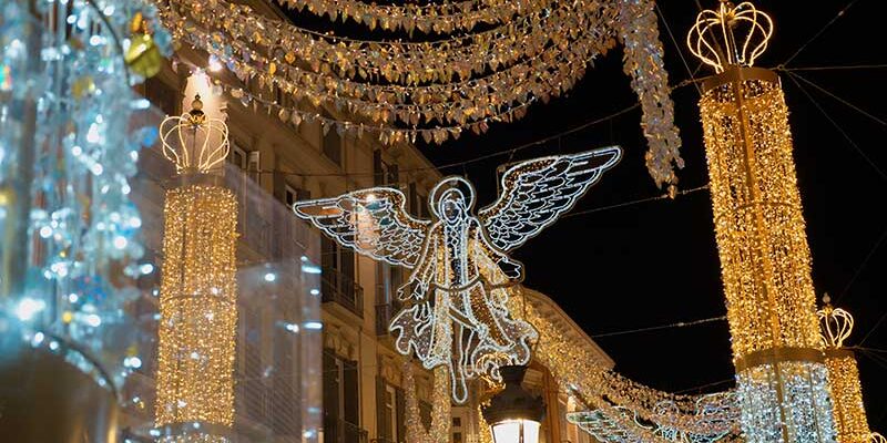 christmas lights in malaga 2023